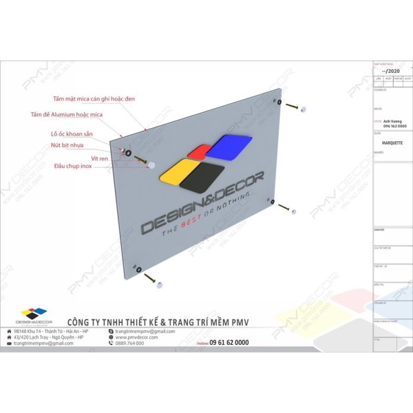 BẢNG, BIỂN SỐ PHÒNG. Mica đen sần , nội dung màu nhũ đồng, có sẵn keo dán, BSN-PMV155