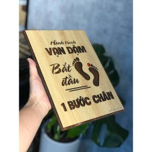 TRANH ĐỘNG LỰC. Tranh gỗ 2 màu tương phản, treo văn phòng tạo động lực làm việc. TDL-PMV24