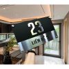 [Ảnh thật] BẢNG, BIỂN SỐ NHÀ. Đế mica trong 8mm, mặt mica cán đen sần + inox xước trắng, ngoài trời. BSN-PMV194