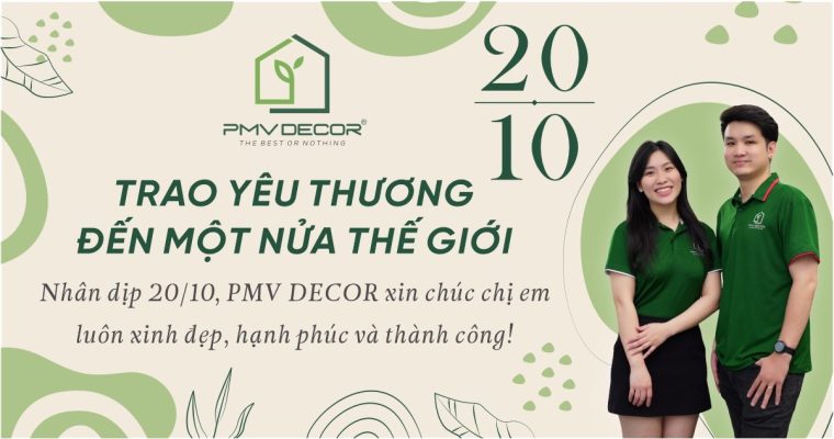 PMV Decor chúc mừng ngày phụ nữ Việt Nam 20-10 