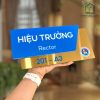 BIỂN TÊN, SỐ PHÒNG, Nền Inox 304 Vàng xước + Mica - Nội dung in UV. BSP-PMV111
